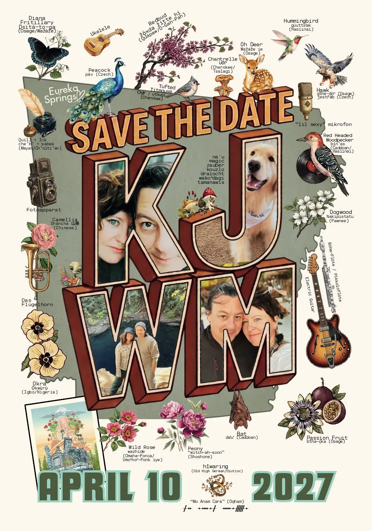 Kris and Missy Jewel Save the Date Postcard